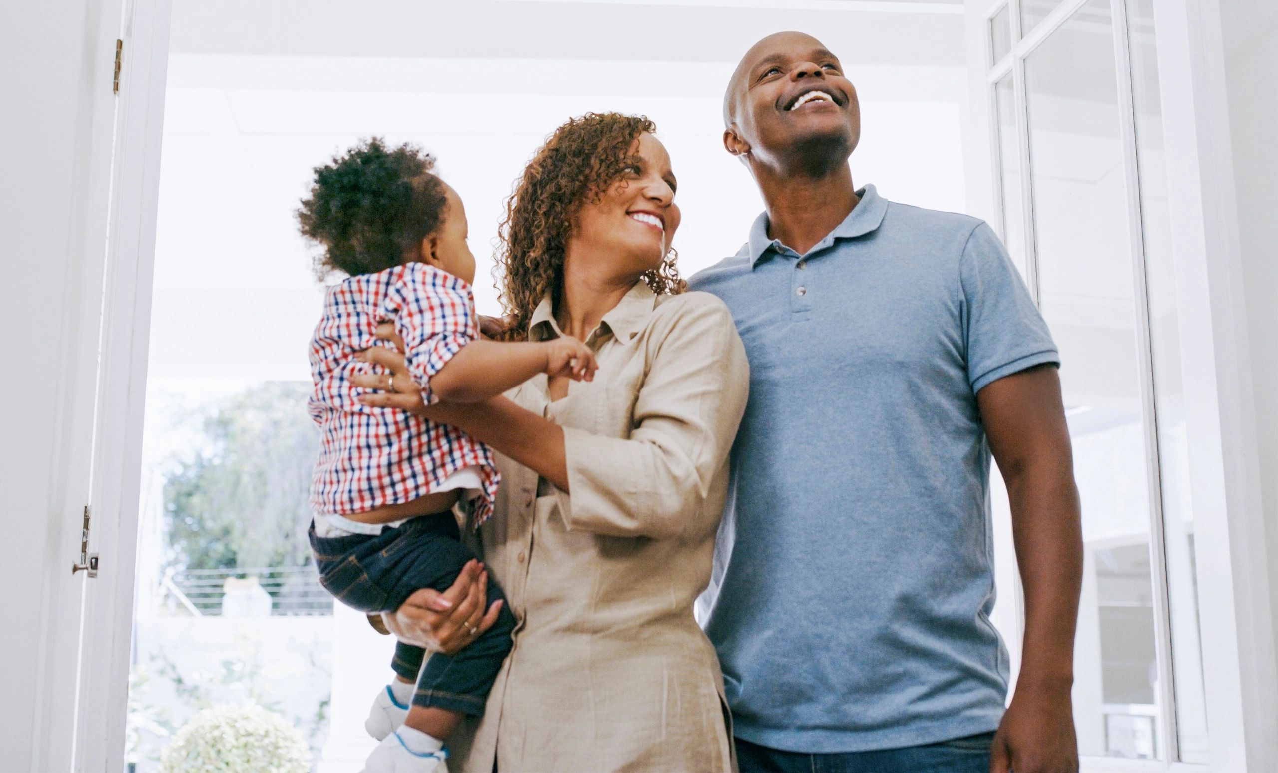 first time homebuyer happy family